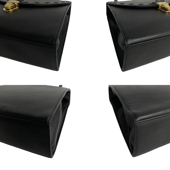 Yves Saint Laurent YSL Cutout Leather 2way Mini Bag Black - Picture 7 of 11